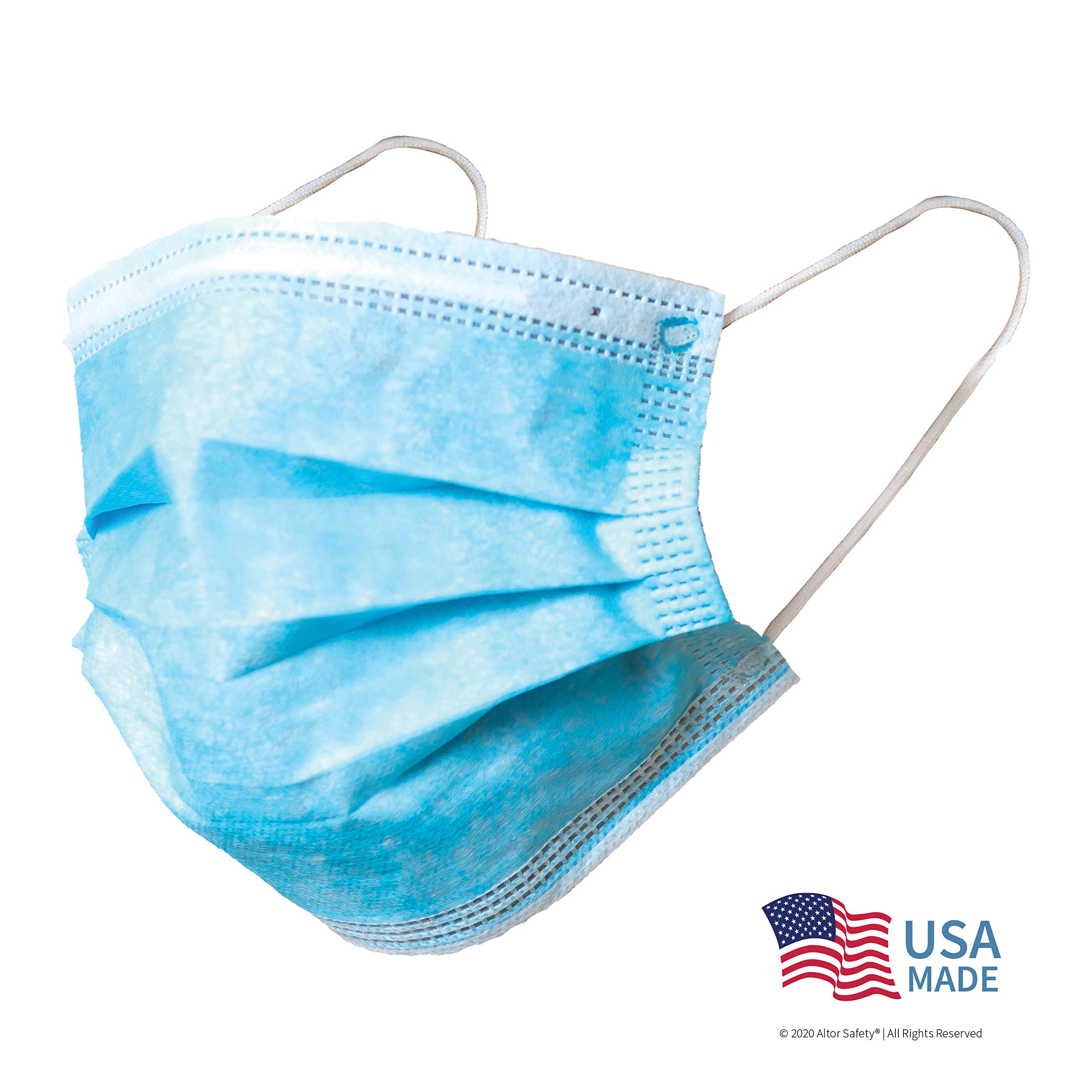 Amazon.com: Altor Safety 62212 Blue Disposable Face Masks, USA